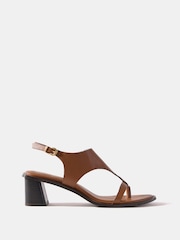 Mint Velvet Brown Kiana Slingback Heels - Image 1 of 3