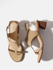 Mint Velvet Natural Kiana Slingback Heels - Image 2 of 4