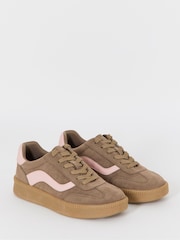Simply Be Brown Wide Fit Chunky Retro Trainers - Image 2 of 4