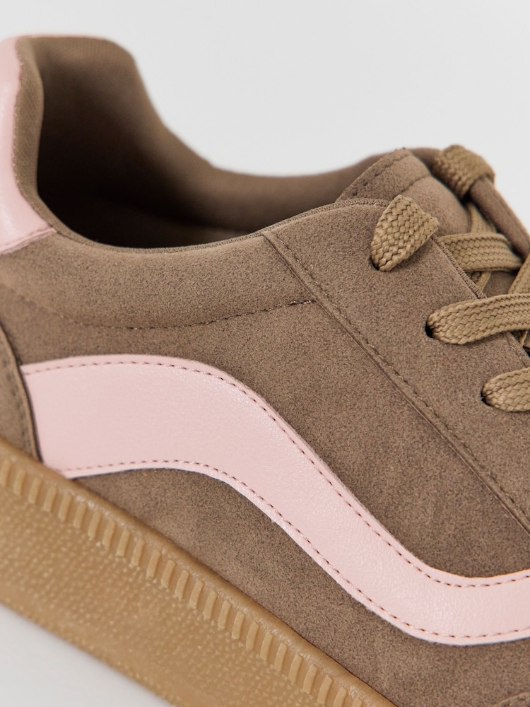 Simply Be Brown Wide Fit Chunky Retro Trainers - Image 4 of 4 Simply Be Brown Wide Fit Chunky Retro Trainers - Image 4 of 4