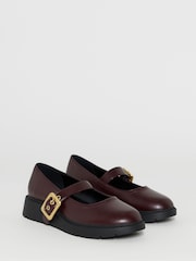 Simply Be Red Wide Fit Wedged Buckle Mary Jane Shoes - Image 2 of 4
