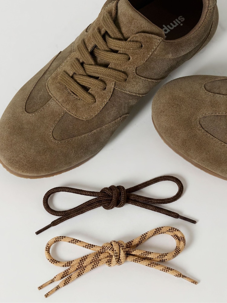 Simply Be Nude Extra Wide Fit Slim Profile Trainers - Image 4 of 4