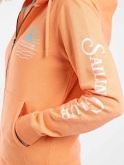Weird Fish Orange Cyra Graphic Full Zip Hoodie - Image 6 of 8