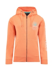 Weird Fish Orange Cyra Graphic Full Zip Hoodie - Image 7 of 8