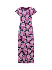 Weird Fish Pink Mirren Printed Maxi Dress - Image 6 of 7