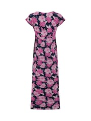 Weird Fish Pink Mirren Printed Maxi Dress - Image 7 of 7