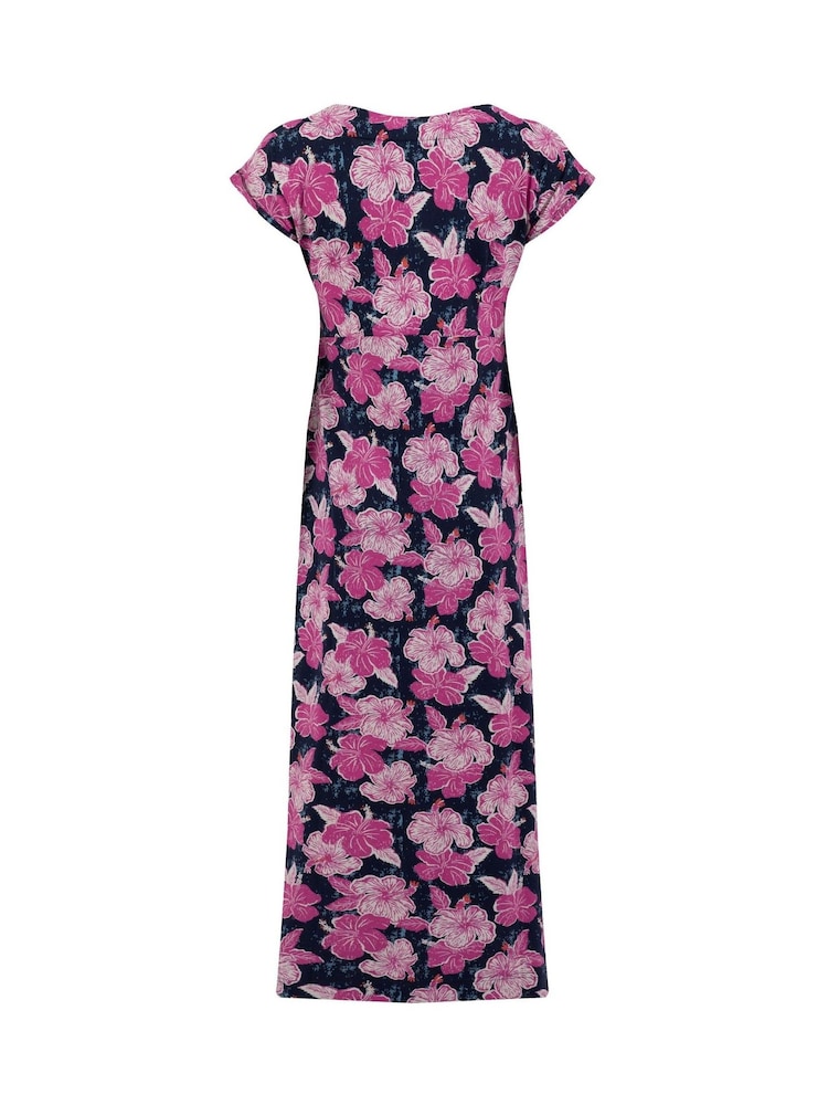 Weird Fish Pink Mirren Printed Maxi Dress - Image 7 of 7 Weird Fish Pink Mirren Printed Maxi Dress - Image 7 of 7