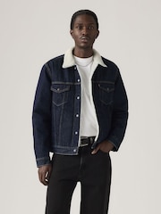 Levi's® Blue Type Iii Sherpa Trucker Jacket - Image 1 of 5