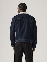 Levi's® Blue Type Iii Sherpa Trucker Jacket - Image 2 of 5