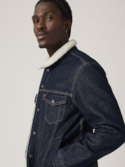 Levi's® Blue Type Iii Sherpa Trucker Jacket - Image 3 of 5