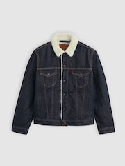Levi's® Blue Type Iii Sherpa Trucker Jacket - Image 4 of 5