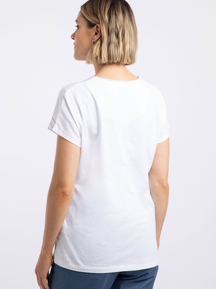 Weird Fish White Lead The Way Front Print Graphic T-Shirt - Image 2 of 6 Weird Fish White Lead The Way Front Print Graphic T-Shirt - Image 2 of 6