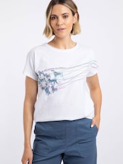 Weird Fish White Lead The Way Front Print Graphic T-Shirt - Image 4 of 6