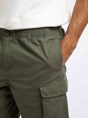 Weird Fish Green Summersville 3/4 Length Ripstop Cargo Shorts - Image 5 of 7