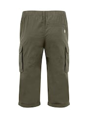Weird Fish Green Summersville 3/4 Length Ripstop Cargo Shorts - Image 7 of 7