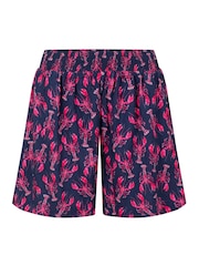 Weird Fish Blue Seera Lightweight Printed Shorts - Image 5 of 6