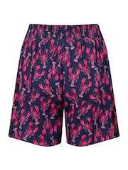 Weird Fish Blue Seera Lightweight Printed Shorts - Image 6 of 6