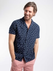 Weird Fish Blue Hugh Printed Shirt - Image 1 of 7