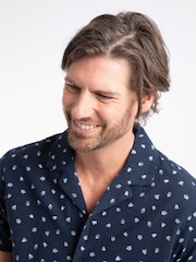 Weird Fish Blue Hugh Printed Shirt - Image 4 of 7