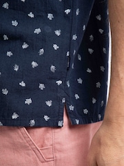 Weird Fish Blue Hugh Printed Shirt - Image 5 of 7