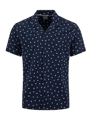 Weird Fish Blue Hugh Printed Shirt - Image 6 of 7