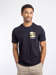 Weird Fish Blue Food Festival Back Print Graphic T-Shirt - Image 4 of 6