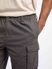 Weird Fish Grey Summersville 3/4 Length Ripstop Cargo Shorts - Image 5 of 8