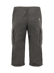 Weird Fish Grey Summersville 3/4 Length Ripstop Cargo Shorts - Image 8 of 8