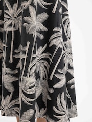 Weird Fish Black Tivoli Printed Jersey Dress - Image 6 of 8
