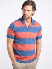 Weird Fish Red Ronald Striped Polo Shirt - Image 1 of 7
