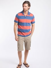Weird Fish Red Ronald Striped Polo Shirt - Image 3 of 7