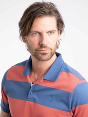 Weird Fish Red Ronald Striped Polo Shirt - Image 4 of 7