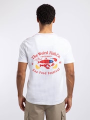 Weird Fish White Food Festival Back Print Graphic T-Shirt - Image 2 of 6