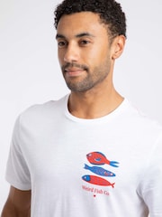 Weird Fish White Food Festival Back Print Graphic T-Shirt - Image 3 of 6