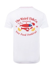 Weird Fish White Food Festival Back Print Graphic T-Shirt - Image 6 of 6