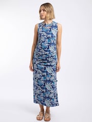 Weird Fish Tansley Printed Sleeveless Midi Dress - Bild 4 von 8