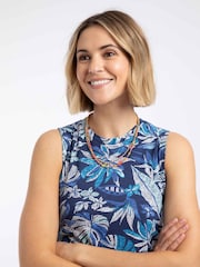 Weird Fish Tansley Printed Sleeveless Midi Dress - Bild 5 von 8