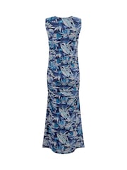 Weird Fish Tansley Printed Sleeveless Midi Dress - Bild 7 von 8