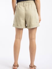 Weird Fish Cream Cynthia Cotton Twill Shorts - Image 3 of 7