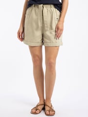 Weird Fish Cream Cynthia Cotton Twill Shorts - Image 4 of 7