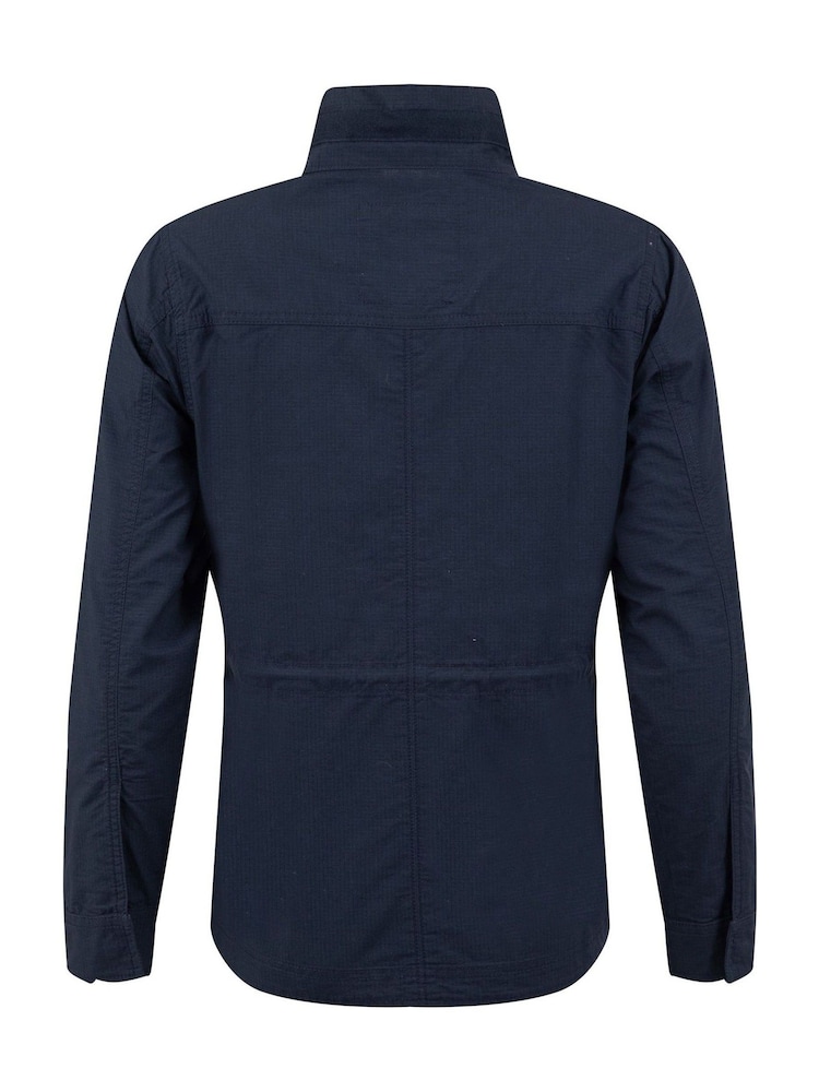 Weird Fish Blue Kelia Utility Jacket - Image 8 of 8 Weird Fish Blue Kelia Utility Jacket - Image 8 of 8