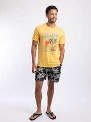 Weird Fish Yellow Palm Island Front Print Graphic T-Shirt - Image 4 of 7