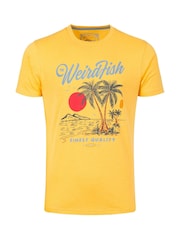 Weird Fish Yellow Palm Island Front Print Graphic T-Shirt - Image 6 of 7