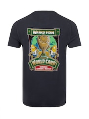 Weird Fish Blue The World Carp 26 Back Print Artist T-Shirt - Image 6 of 6