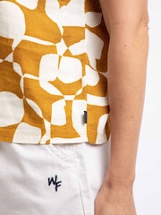 Weird Fish Yellow Kissimmee Printed Top - Image 5 of 7