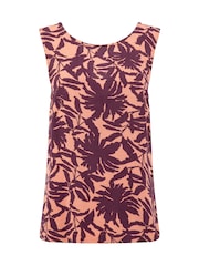 Weird Fish Orange Asterin Printed Sleeveless Top - Image 7 of 8