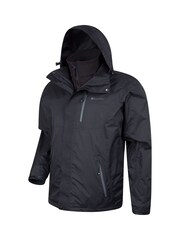 Mountain Warehouse Black Bracken Extreme 3 In 1 Mens Waterproof Jacket - Image 4 of 5