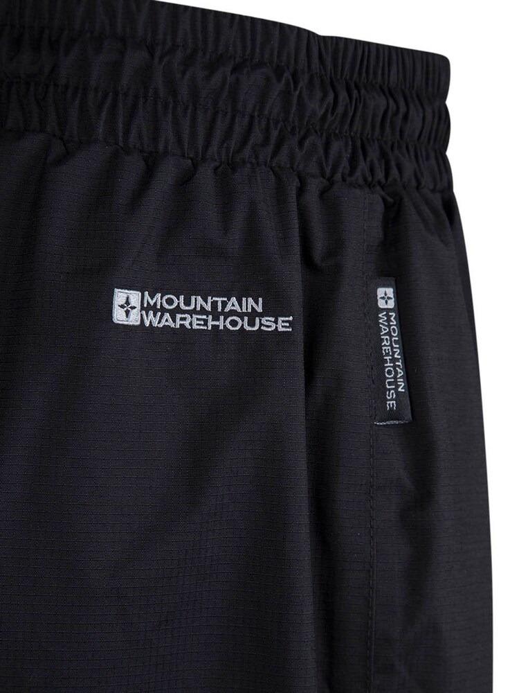 Mountain Warehouse Black Downpour Mens Waterproof Trousers - Short Length - Image 5 of 5