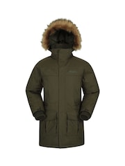Mountain Warehouse Khaki Green Mountain Warehouse Antarctic Extreme Waterproof Mens Down Jacket - Image 1 of 5