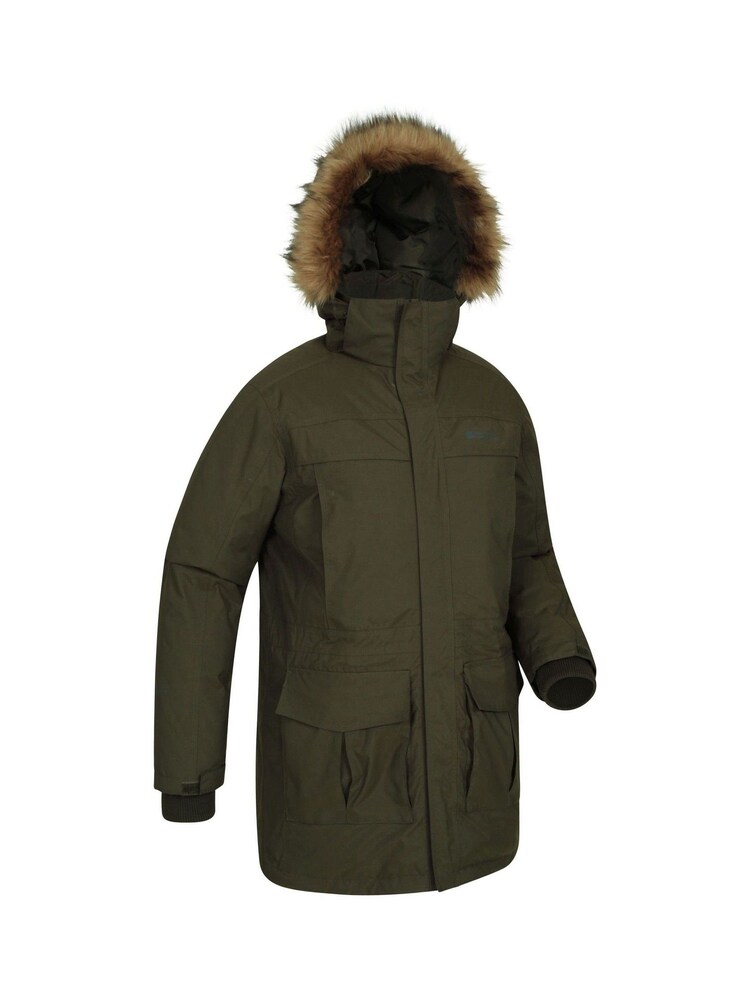 Mountain Warehouse Khaki Green Mountain Warehouse Antarctic Extreme Waterproof Mens Down Jacket - Image 2 of 5